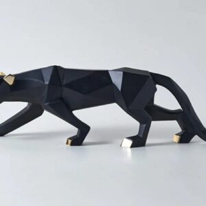 zart Resin Black Jaguar Showpiece